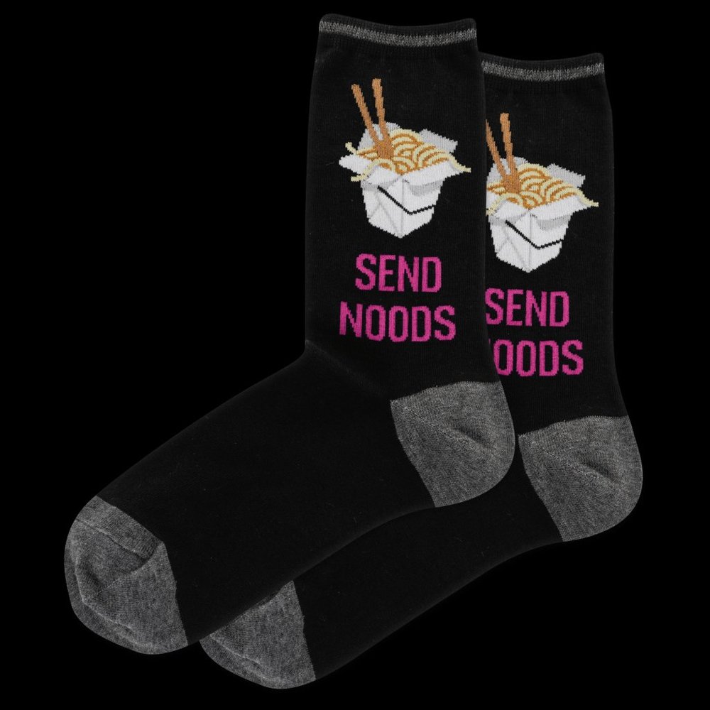 WOMEN'S SEND NOODS CREW SOCKS